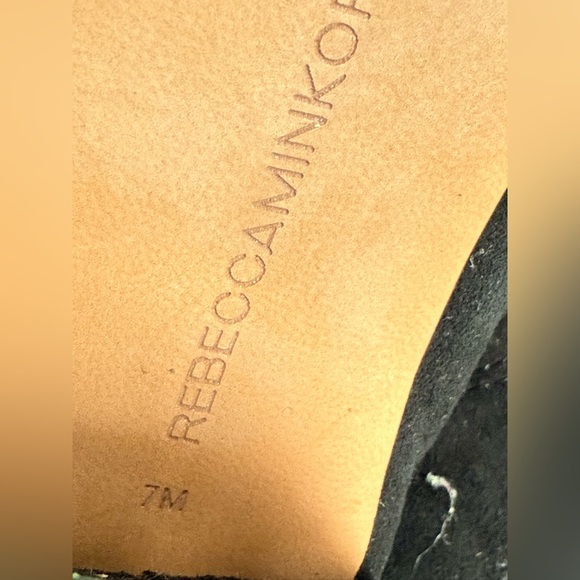 Rebecca Minkoff Black and Pink Embroidered Heeled Ankle Boots size 7 - Picture 12 of 13